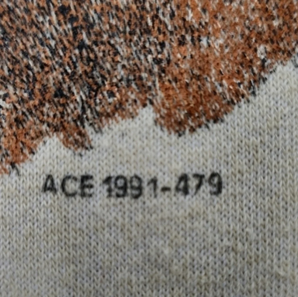 Ace Vintage 1991 Deer Pullover Sweatshirt Sz L‎ Reindeer Buck Elk Hunting Nature - Picture 8 of 10